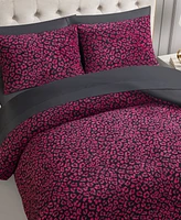 Juicy Couture Cheetah Feathered 3-Pc. Comforter Set