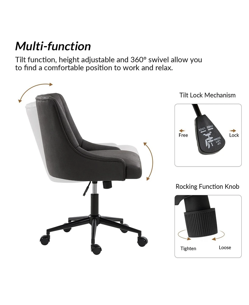 Hulala Home Tony Modern Office Chair with Adjustable Height