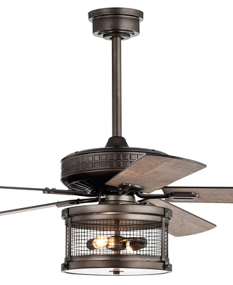 Home Accessories 52" Cadence 2-Light Indoor Ceiling Fan with Light Kit and Remote