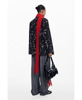 Desigual Women's Blazer mit Gesichtern