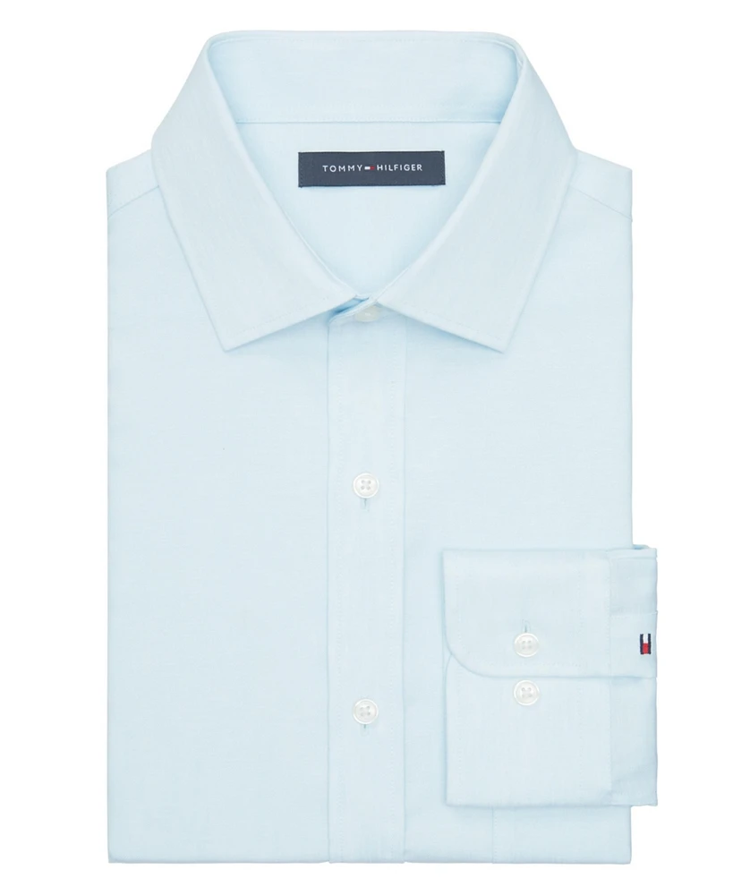 Tommy Hilfiger Mens Regular Fit Linen Dress Shirt