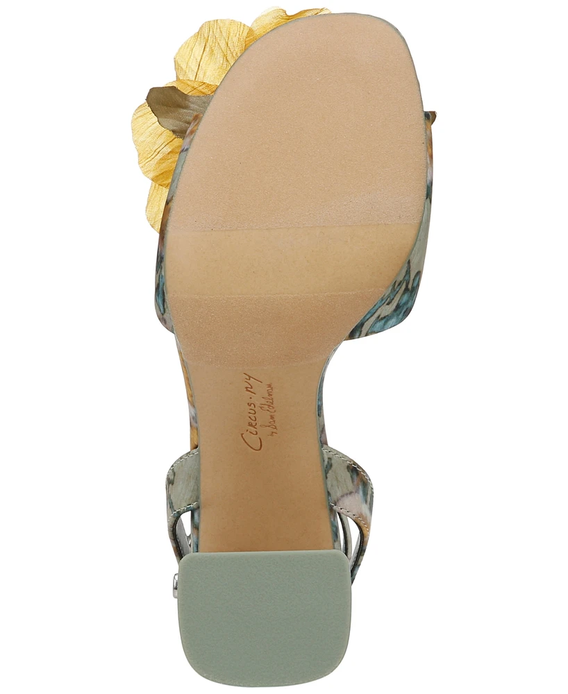 Circus Ny by Sam Edelman Aria Flower Two-Piece Block-Heel Dress Sandals