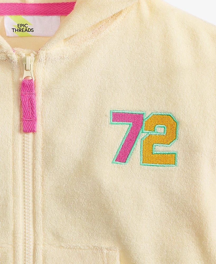 Epic Threads Toddler Girl Beach Expert Zip-Up Hoodie, Exclusively at Macy's