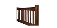 Solid Wood Farmhouse Bed Frame – Platform Design with Built-In Headboard, No Box Spring Required
