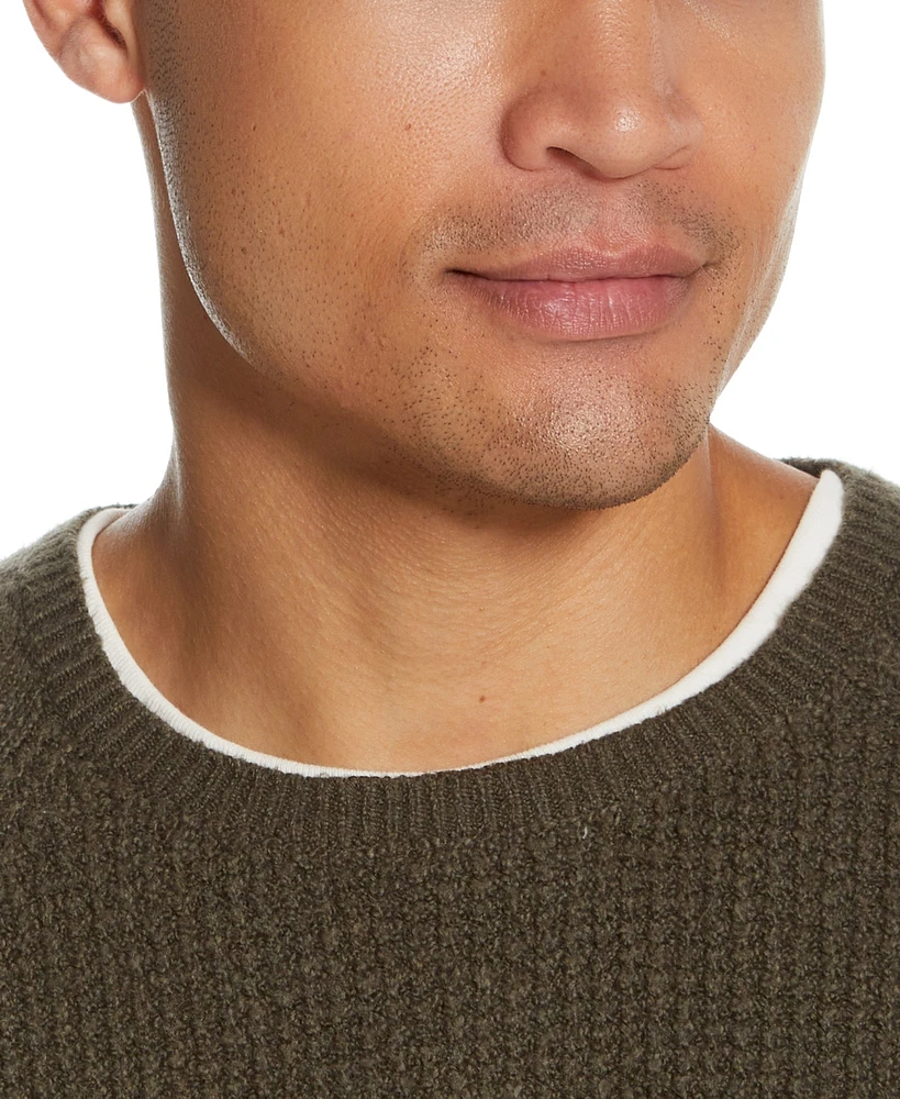 Weatherproof Vintage Men's Waffle Crew Neck Sweater
