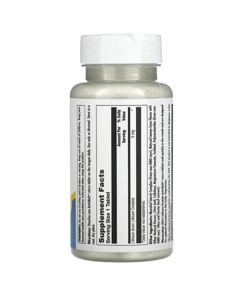 Kal Lithium Orotate Lemon Lime 5 mg