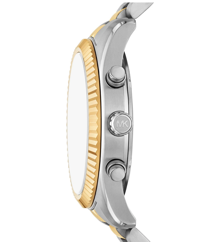 Michael Kors Men's Lexington Chronograph Two-Tone Stainless Steel Watch, 44mm