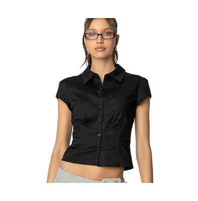 Edikted Women's Massie Tailored Button Up Shirt