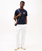 Tommy Hilfiger Men's Short Sleeve Color Crest Logo T-Shirt