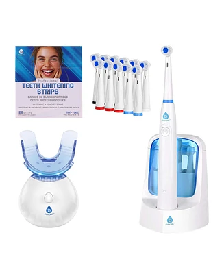Pursonic Advanced Smile Care Bundle – Led Whitening Kit, Whitening Strips, & Electric Toothbrush "