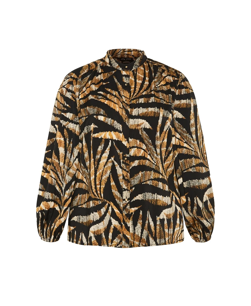Plus Elia Print Shirt