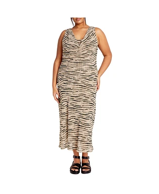 Plus Elia Print Maxi Dress
