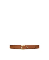 Lauren Ralph Lauren Women's Logo-Keeper Leather Belt