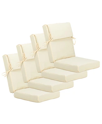 Aoodor Outdoor Chair Cushion 20.5x20.5x4.33 inches Patio Furniture Seat Cushion