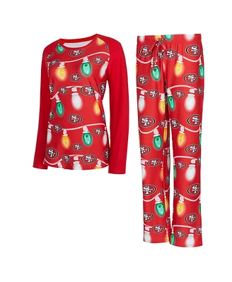 Concepts Sport Women's San Francisco 49ers Garland Knit Pajama Set