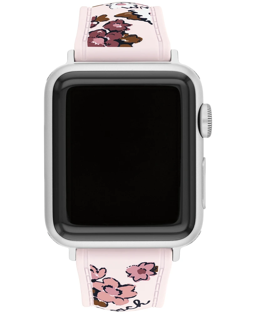 Coach Women's Floral Silicone Strap Band for Apple Watch 38mm, 40mm