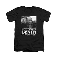 Princess Bride Mens Sicilian Short Sleeve Adult V Neck Premium Cotton Tee / T-Shirt