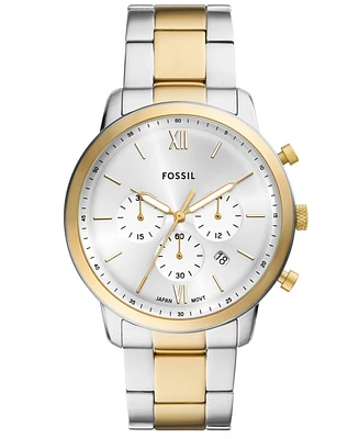 Fossil Men's Neutra Chronograph Two-Tone Stainless-Steel Watch, 44mm