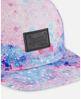 Deux par Deux Girl Printed Cap Pink With Bubble Effects - Toddler|Child