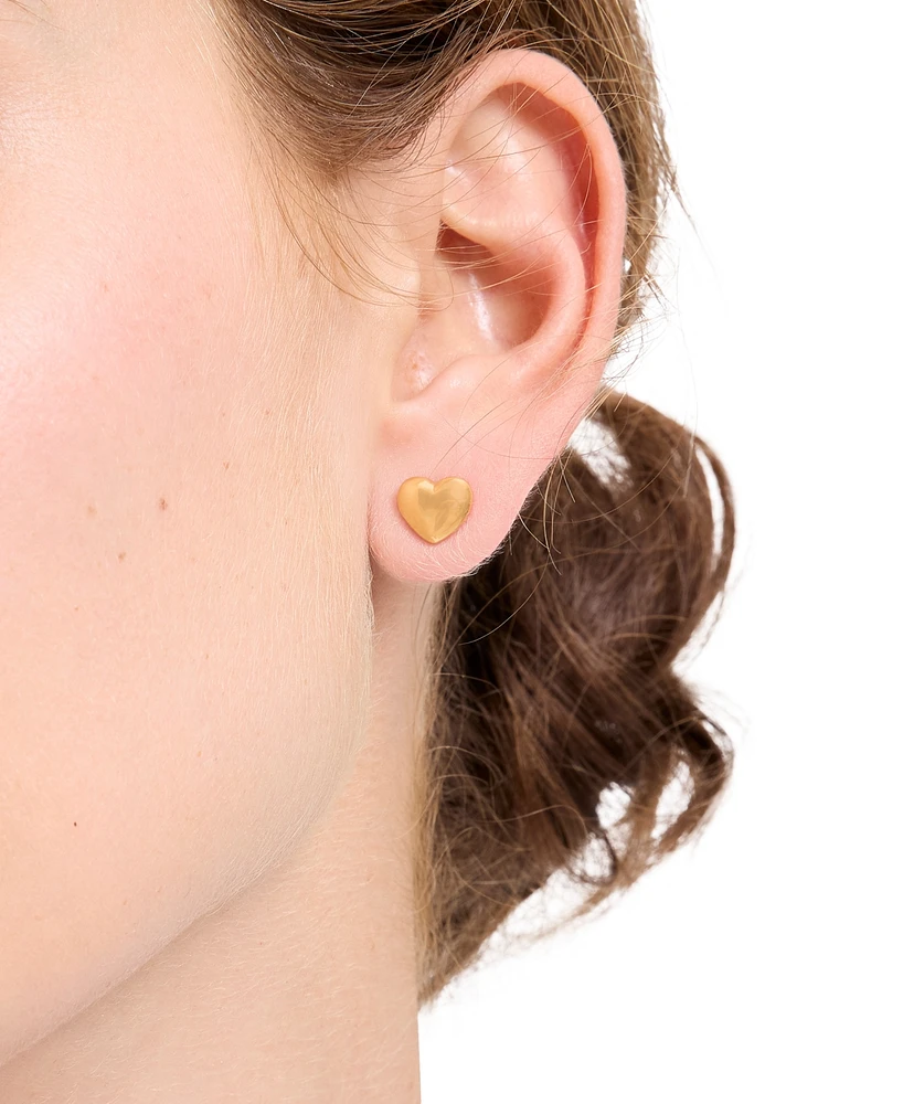 Kate Spade New York Gold-Tone Heart Mini Stud Earrings