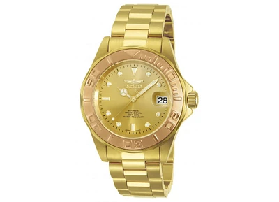 Invicta Men's 13930 Pro Diver Automatic 3 Hand Gold Dial Watch