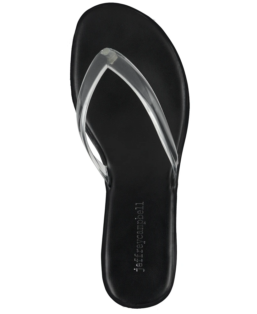 Jeffrey Campbell Lollipop Jelly Kitten-Heel Thong Sandals