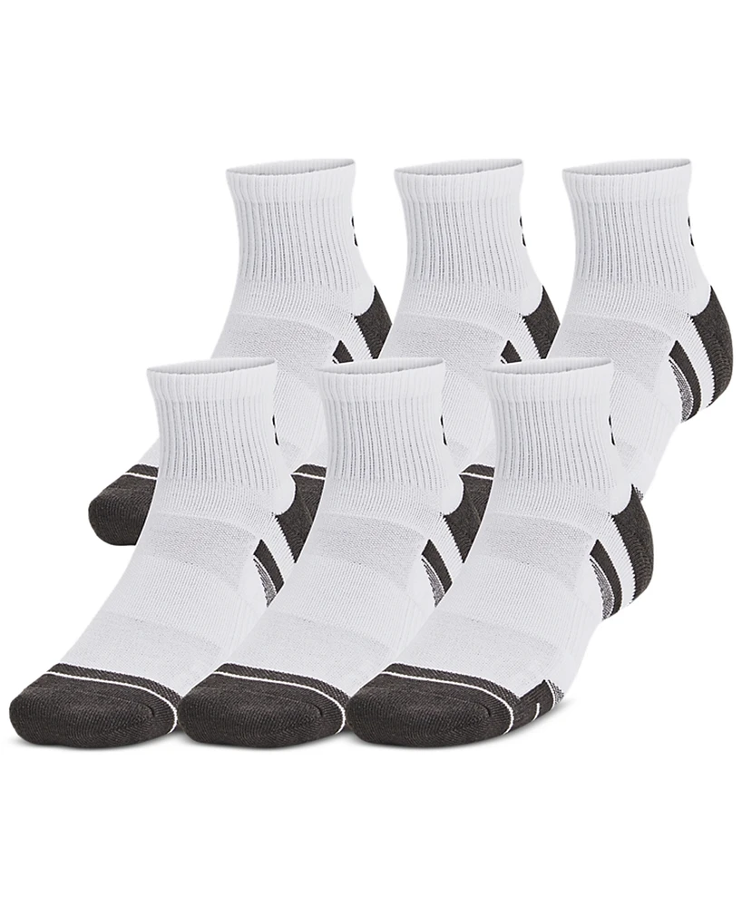 Under Armour Unisex Performance Tech Quarter Socks - 6-pack