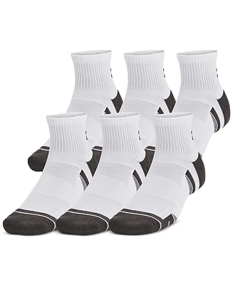 Under Armour Unisex Performance Tech Quarter Socks - 6-pack