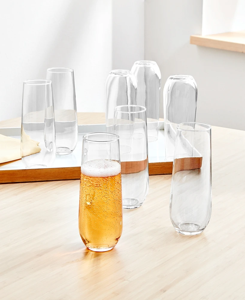 Arch Studio Stemless Champagne Glasses, Set of 8, Exclusively at Macy's