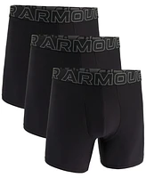 Under Armour Men's 3-Pack Performance Tech Solid 6" Boxer Briefs