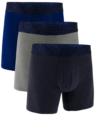 Under Armour Men's 3-Pack Performance Solid 6" Boxer Briefs