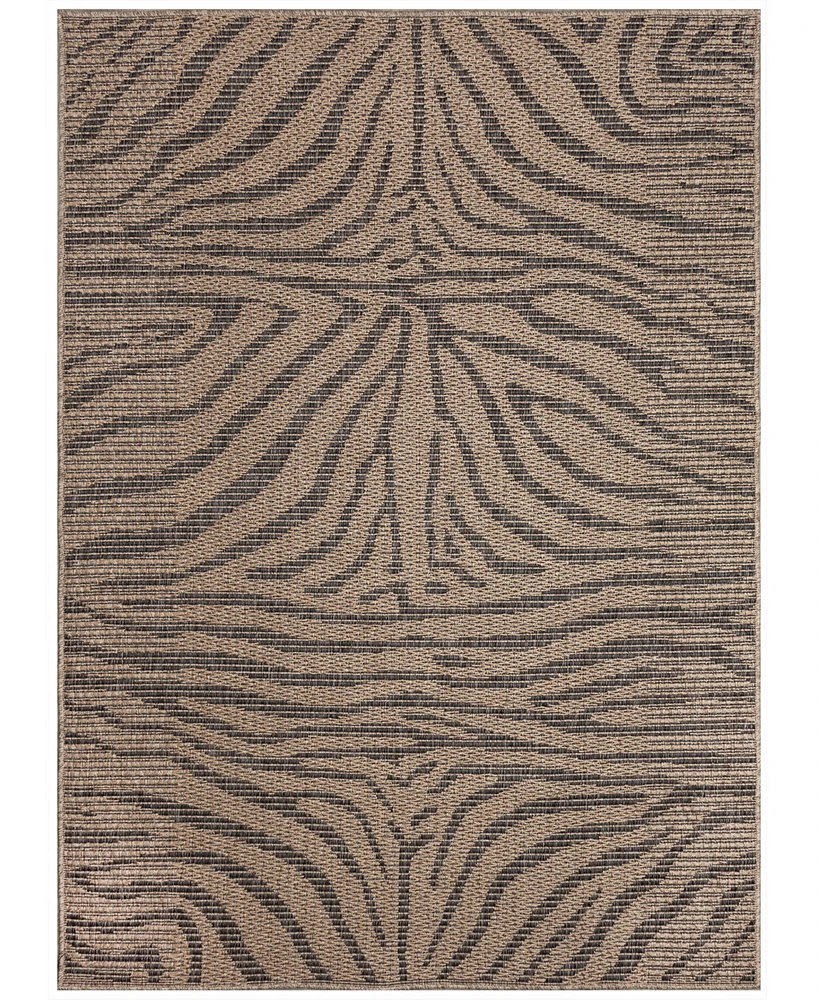 Liora Manne' Monaco Zebra 6'6"x9'4" Area Rug