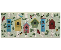 Liora Manne' Esencia Bird Condos 1'11"x4'11" Runner Area Rug