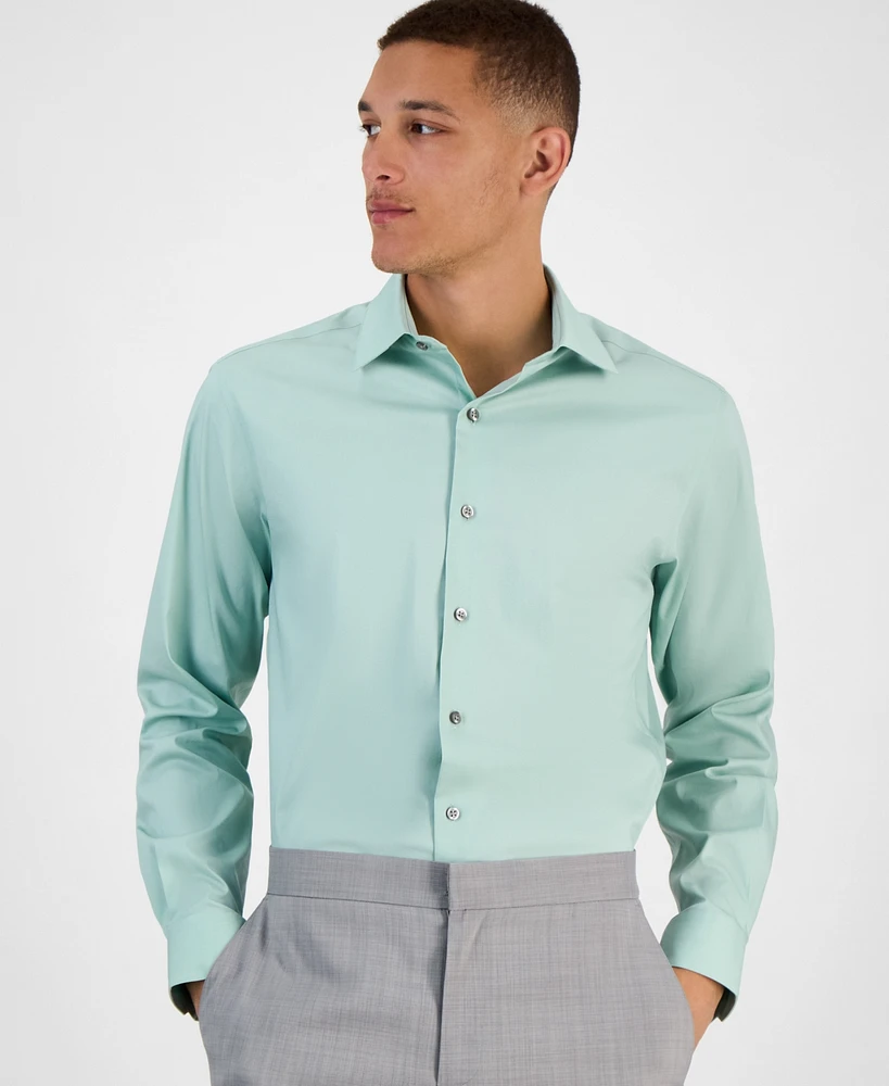 Alfani Men's Slim-Fit Temperature Regulating Dress Shirt, Created for Macy's
