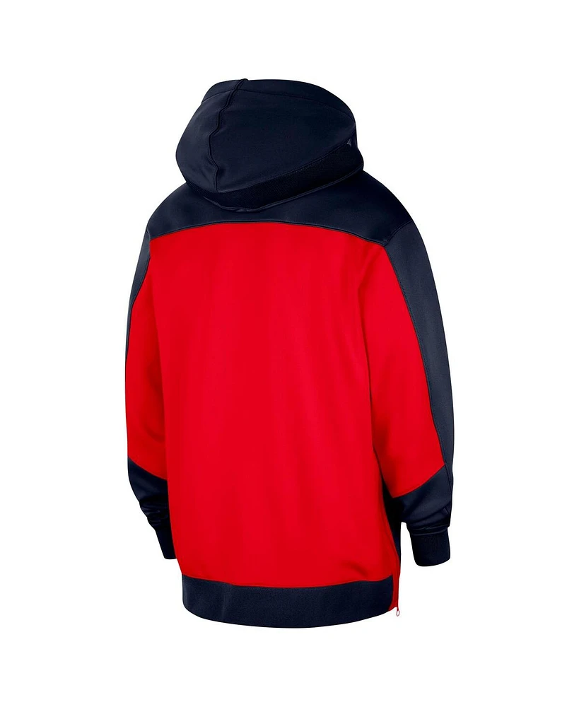 Nike Men's Navy Los Angeles Clippers Authentic On-Court Showtime Performance Full-Zip Hoodie