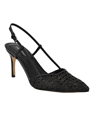 Calvin Klein Women's Juliesa Woven Slingback Pumps