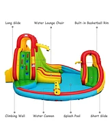 Kids Inflatable Water Slide Bounce Park Splash Pool