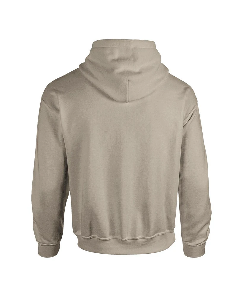 Image One Men's Tan Texas Longhorns Upper Arch Letters Pullover Hoodie