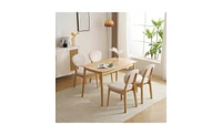 Slickblue Dining Table and Chair Set with 1 Table and 4 Chairs for Stylish and Functional Dining Space