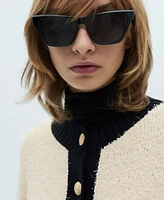 Mango Women's Contrasted Buttons Sweater