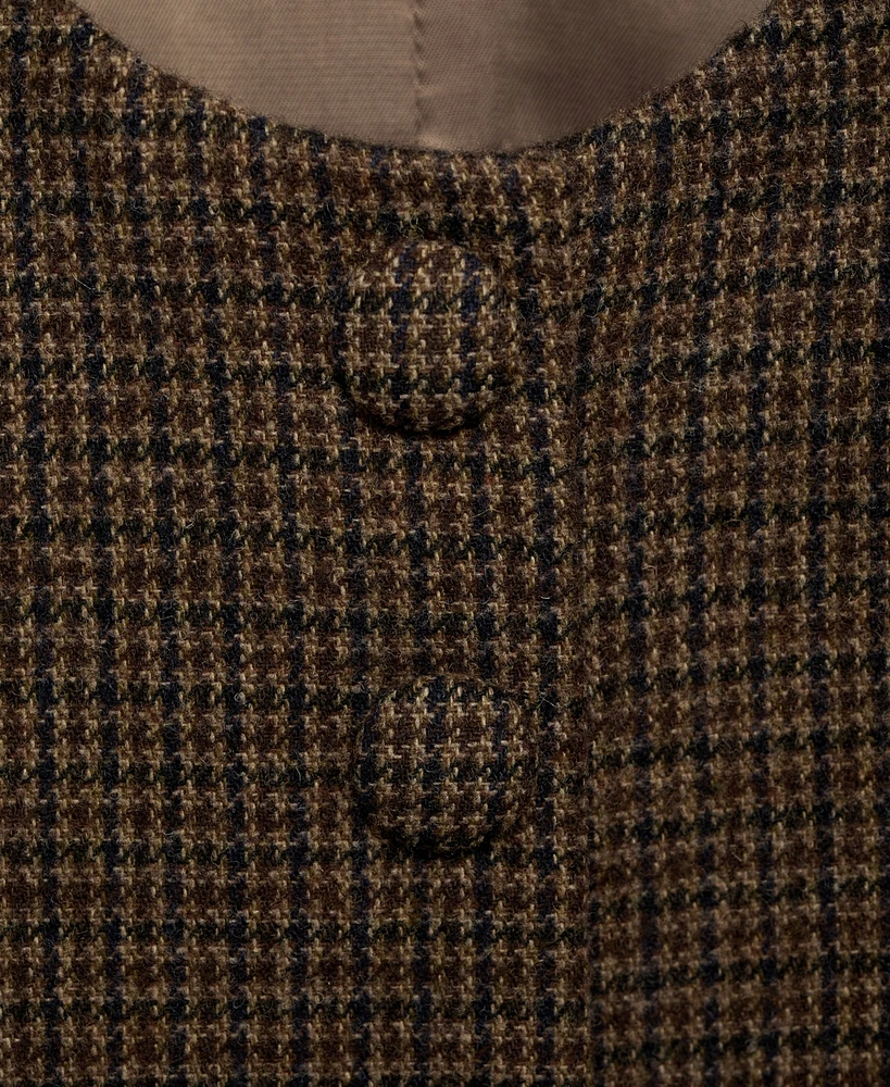 Mango Women's Check Wool Suit Vest
