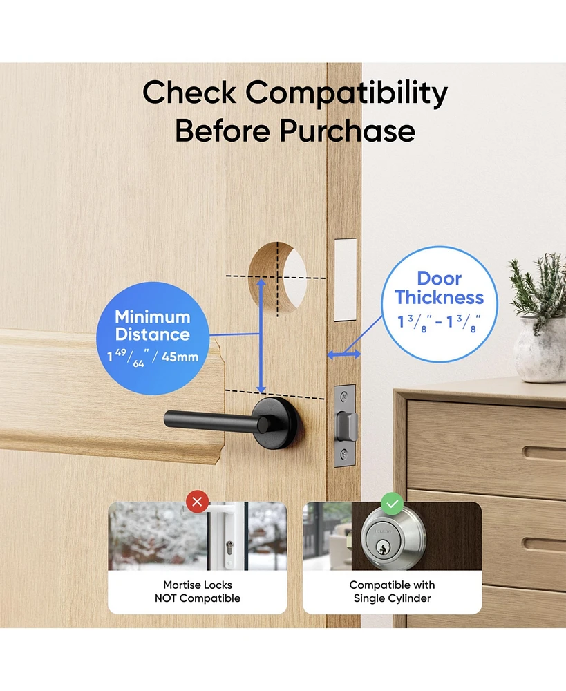 eufy Security Smart Lock E330 Entry Door Lock with 2K Video Doorbell