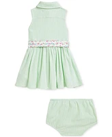 Polo Ralph Lauren Baby Girls Belted Oxford Shirtdress