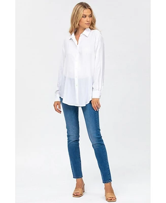 Maternity Skinny Stretch Denim & Elastic Waist Cool Girl Jeans
