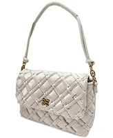 Sam Edelman Evelyn Woven Leather Small Flap Shoulder Bag