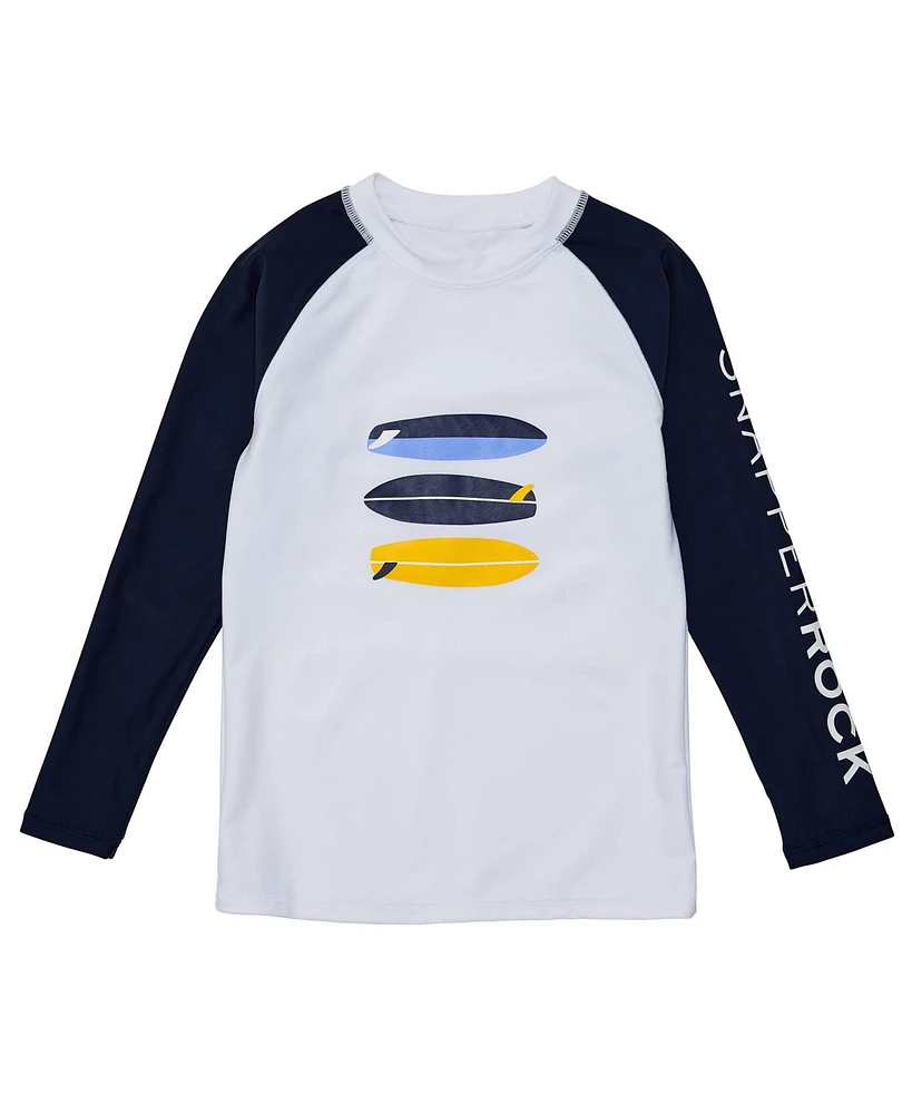Snapper Rock Big Boys Wave Break Ls Rash Top