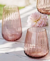 Vietri Francesca Blush High Ball Glass