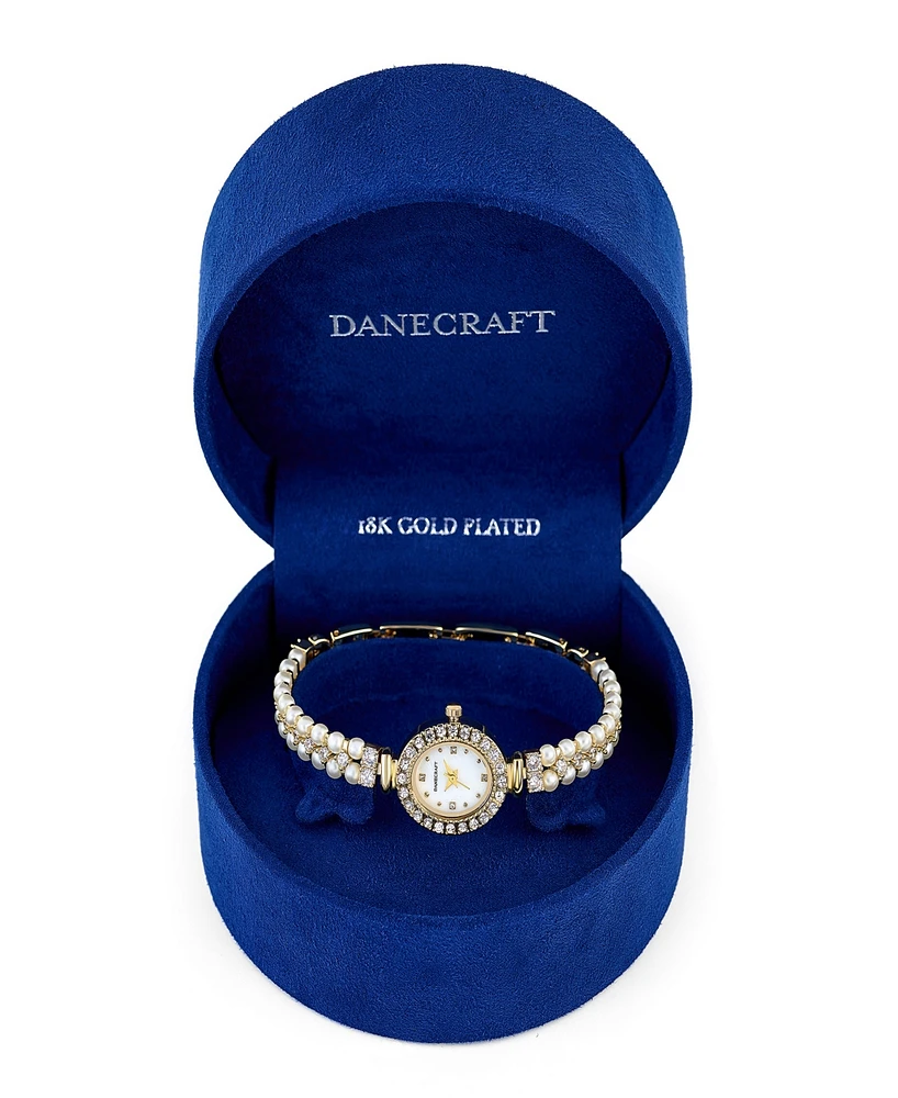 Danecraft Women's 18K Fine Gold-Plated Analog Watch