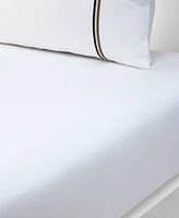 Boss Home by Hugo Boss B Linea 235 Thread Count Cotton Fitted Sheet, Queen