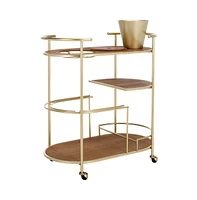 Alora 2 Tier Bar Cart W Bucket